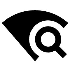 Wifi Find Fill Icon from Sharp Fill - Streamline Material Set