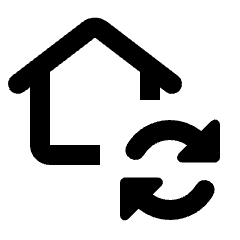 Wifi Home Sync Icon from Rounded Line - Streamline Material Set