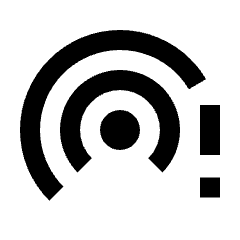 Wifi Tethering Error Fill Icon from Sharp Fill - Streamline Material Set