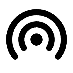 Wifi Tethering Fill Icon from Rounded Fill - Streamline Material Set
