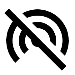 Wifi Tethering Off Fill Icon from Sharp Fill - Streamline Material Set