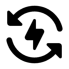 Wireless Charging Fill Icon from Rounded Fill - Streamline Material Set