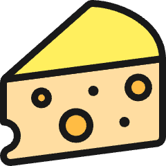 Animal Products Cheese Icon from Ultimate Colors Set
