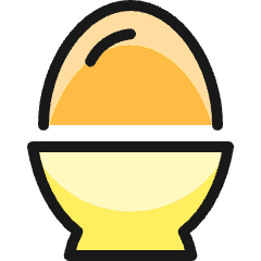 Animal Products Egg Icon from Ultimate Colors Set