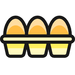 Animal Products Eggs Icon from Ultimate Colors Set
