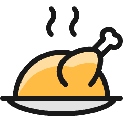 Animal Products Turkey Icon from Ultimate Colors Set