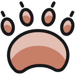 Animal Print Paw 1 Icon from Ultimate Colors Set