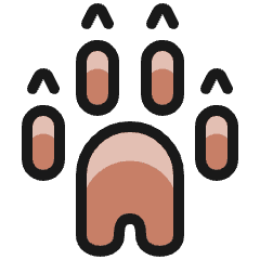 Animal Print Paw 2 Icon from Ultimate Colors Set