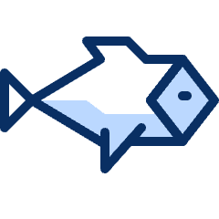 Fish 3 Icon from Cyber Duotone Set