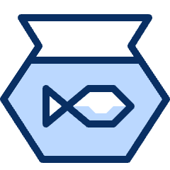 Fish Bowl Icon from Cyber Duotone Set