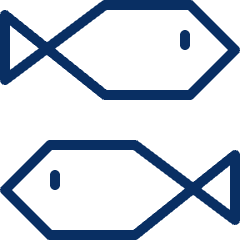 Fishes Icon from Cyber Line Set