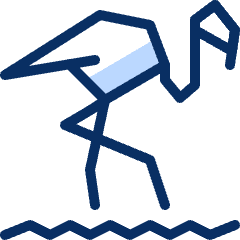 Flamingo 1 Icon from Cyber Duotone Set