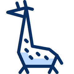 Giraffe Icon from Cyber Duotone Set