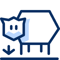 Sheep 1 Icon from Cyber Duotone Set