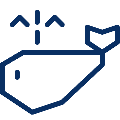 Whale Icon from Cyber Line Set
