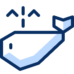 Whale Icon from Cyber Duotone Set