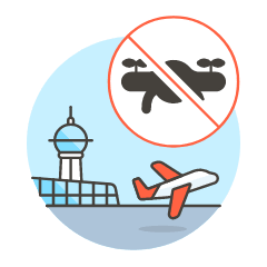 No Drone Area 2 Illustration from UX Colors Set