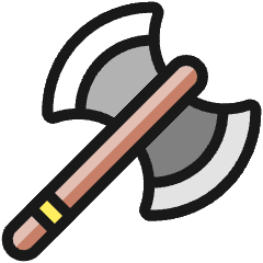 Antique Axe Icon from Ultimate Colors Set