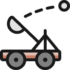 Antique Catapult Icon from Ultimate Colors Set