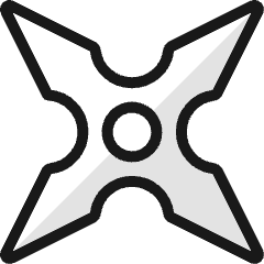 Antique Shuriken Icon from Ultimate Colors Set