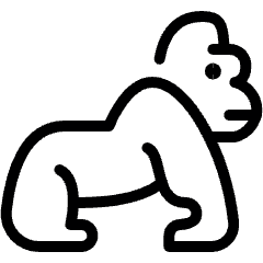 Gorilla 2 Icon from Ultimate Light Set