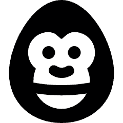 Gorilla Icon from Ultimate Bold Set
