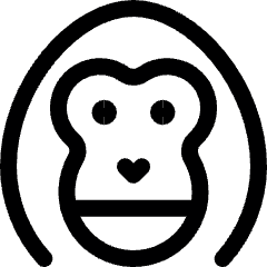 Gorilla Icon from Ultimate Regular Set
