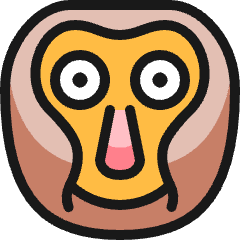 Monkey 1 Icon from Ultimate Colors Set