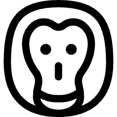 Monkey Icon from Ultimate Regular Set