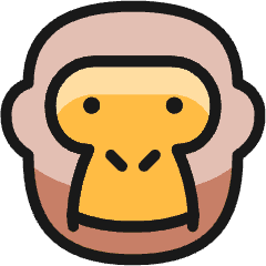 Monkey Icon from Ultimate Colors Set