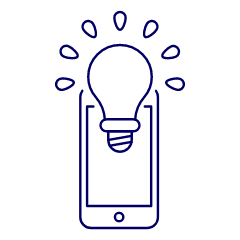 Phone App Idea Illustration from UX Line Set