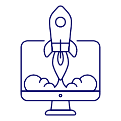 App Launch Imac Illustration from UX Line Set