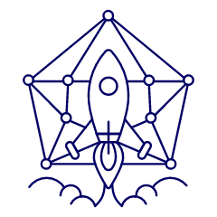 App Network Launch Illustration from UX Line Set