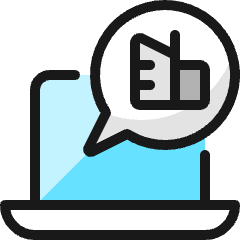 Real Estate App Building Laptop Icon from Ultimate Colors Set