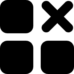 Application Remove Icon from Micro Solid Set