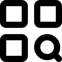 Application Search Icon from Micro Line Set