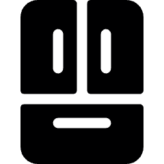 Appliances Fridge Double Door Icon from Ultimate Bold Set