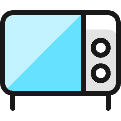 Appliances Microwave 1 Icon from Ultimate Colors Set