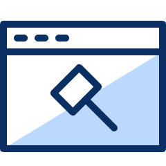 Window Auction Icon from Cyber Duotone Set