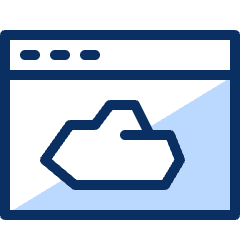 Window Cloud Icon from Cyber Duotone Set