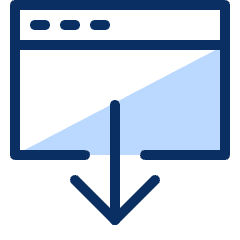 Window Download 3 Icon from Cyber Duotone Set