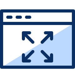 Window Expand Icon from Cyber Duotone Set