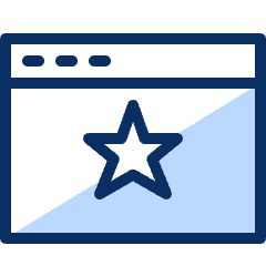 Window Favorite Icon from Cyber Duotone Set