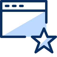 Window Favorite Star Icon from Cyber Duotone Set