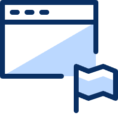 Window Flag Icon from Cyber Duotone Set