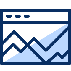 Window Graph Line Icon from Cyber Duotone Set