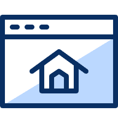 Window Home 1 Icon from Cyber Duotone Set