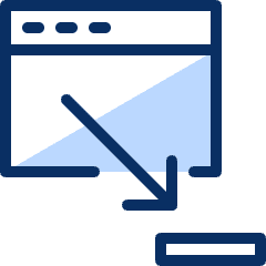 Window Minimize Icon from Cyber Duotone Set