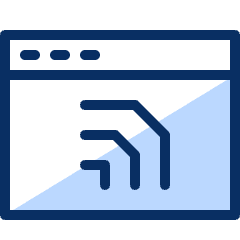 Window Rss Feed Icon from Cyber Duotone Set
