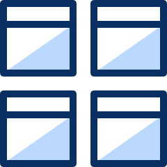 Window Tabs 3 Icon from Cyber Duotone Set